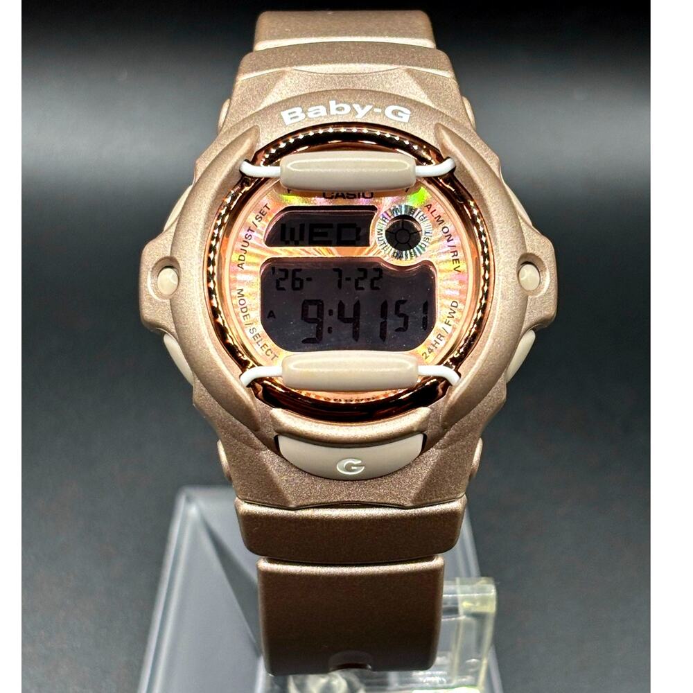 Casio Baby-G BG169G-4 Bronze Rose Gold Digital Women's Watch NIB Discontinued - Picture 7 of 17